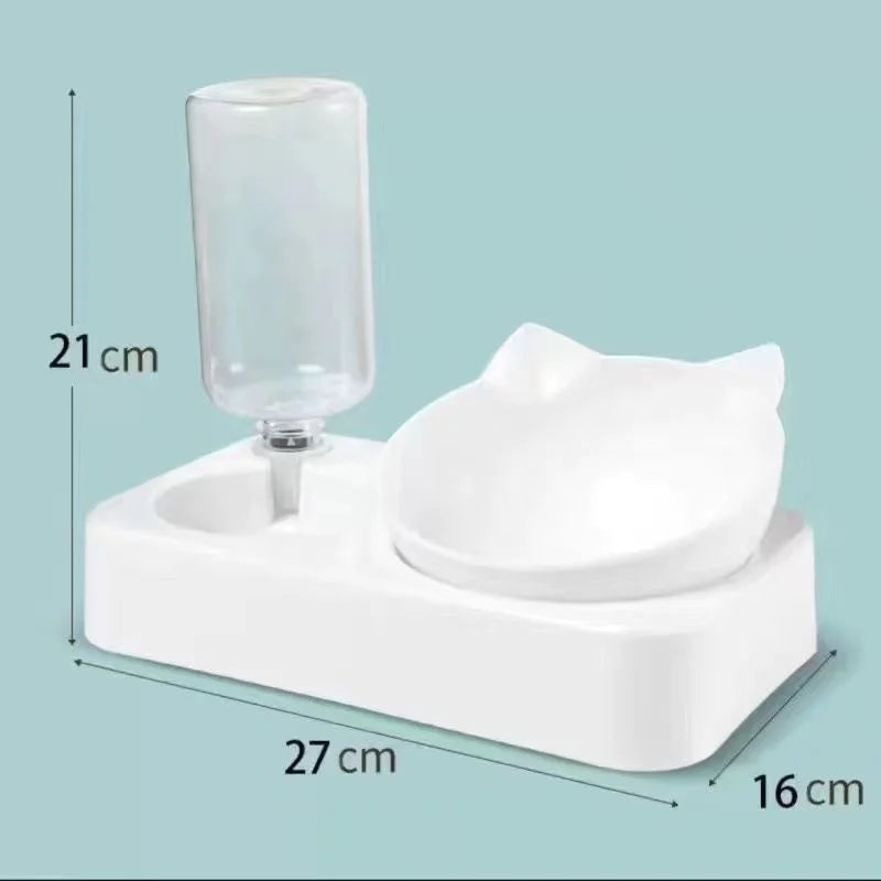 Tilted Pet Bowl Protects Neck
